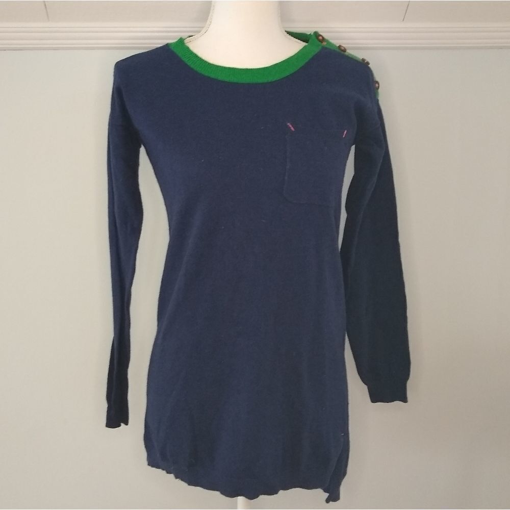 Wallace (madewell) navy tunic sweater EUC XS